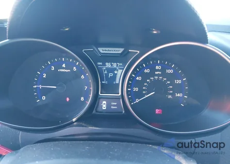 2014 Hyundai Veloster Turbo W/Blue from USA, damaged, VIN KMHTC6AE4EU182427